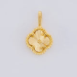 Dije Trebol Diamantado 0.7g / 1/2 in Oro Amarillo 18K