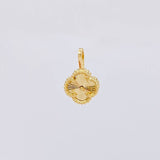 Dije Trebol Diamantado 0.75g / 1/2 in Oro Amarillo 18K