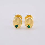 Topos Grano de Cafe 0.7g / in / 8mm Oro Amarillo 18K