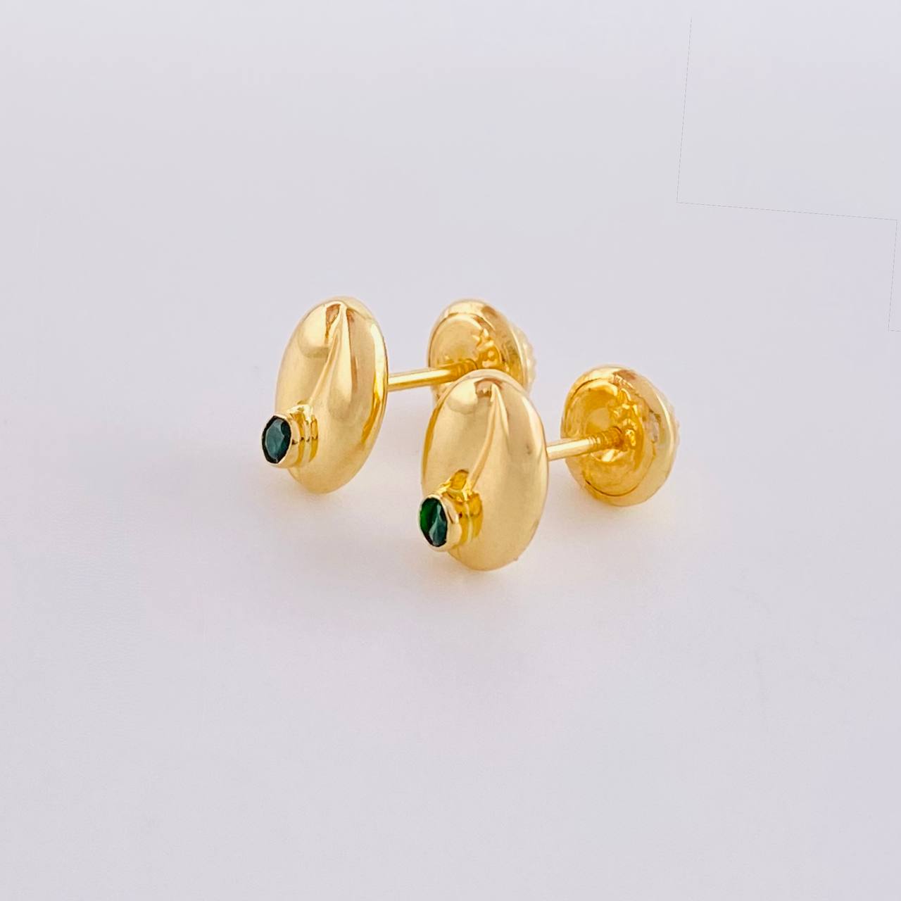 Topos Grano de Cafe 0.7g / in / 8mm Oro Amarillo 18K