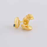 Topos Grano de Cafe 0.7g / in / 8mm Oro Amarillo 18K