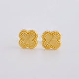 Topos Trebol Diamantado 1.05g / in / 8.5mm Oro Amarillo 18K