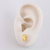 Topos Trebol Diamantado 1.05g / in / 8.5mm Oro Amarillo 18K