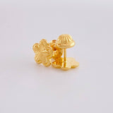 Topos Flor Diamantada 0.7g / in / 7.7mm Oro Amarillo 18K