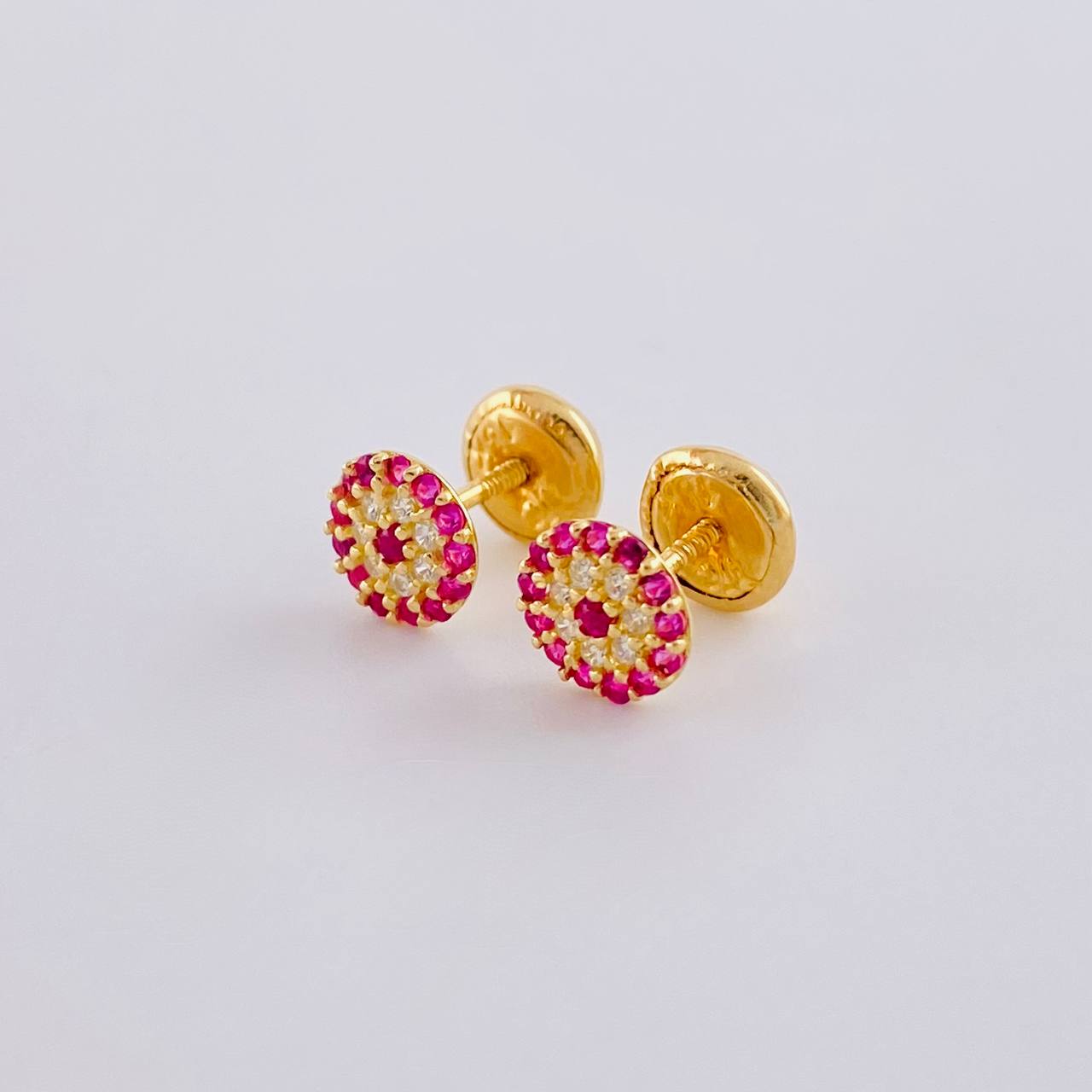 Topos Flor 0.75g / in / 5.9mm Oro Amarillo 18K