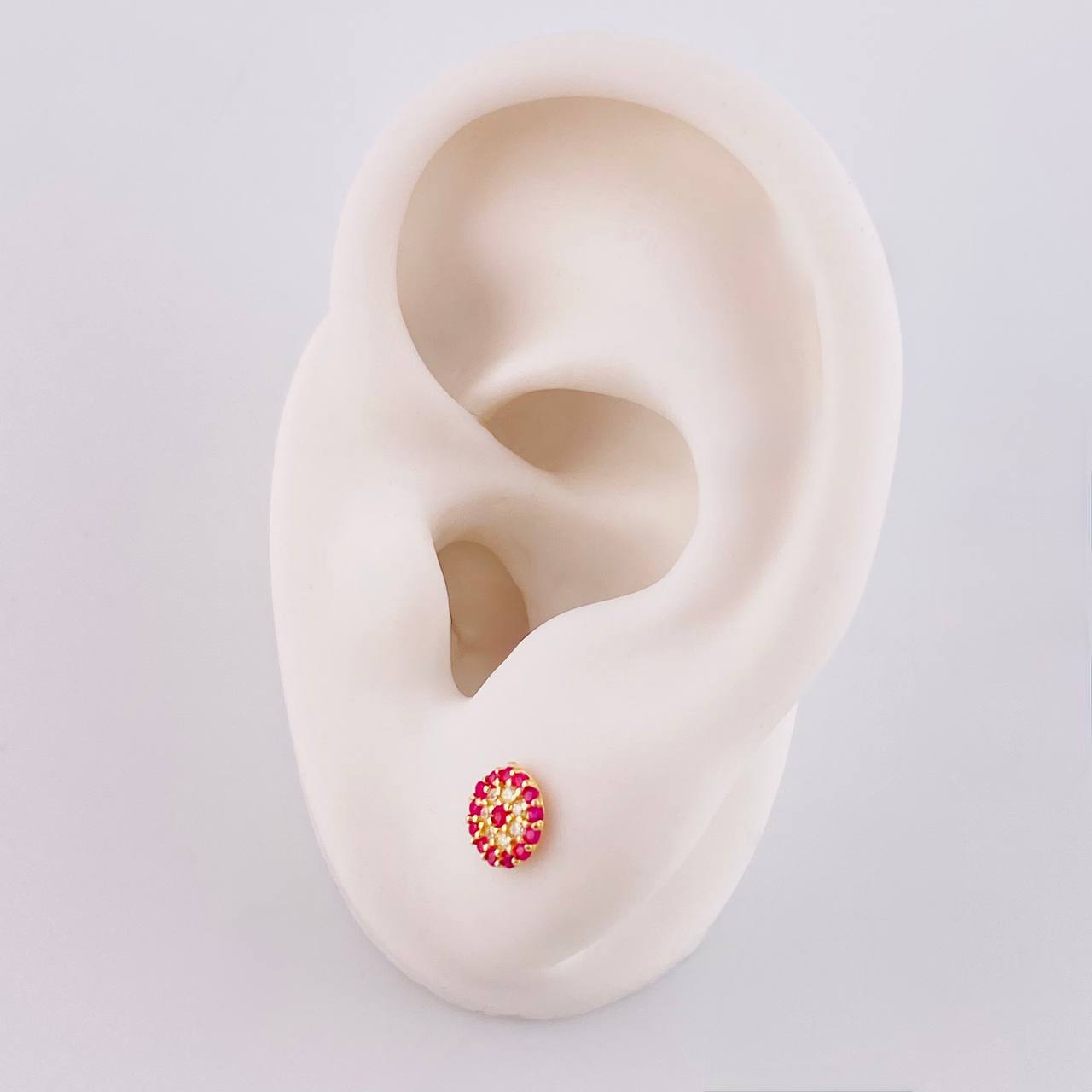 Topos Flor 0.75g / in / 5.9mm Oro Amarillo 18K