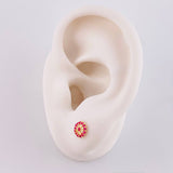 Topos Flor 0.75g / in / 5.9mm Oro Amarillo 18K