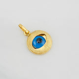Dije Ojo Turco 0.95g / 3/4 in Oro Amarillo 18K