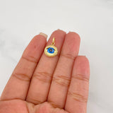 Dije Ojo Turco 0.95g / 3/4 in Oro Amarillo 18K