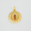 Dije Virgen Guadalupe Corazones 1.15g / 1/2 in Oro Amarillo 18K
