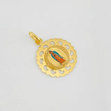 Dije Virgen Guadalupe Corazones 1.15g / 1/2 in Oro Amarillo 18K