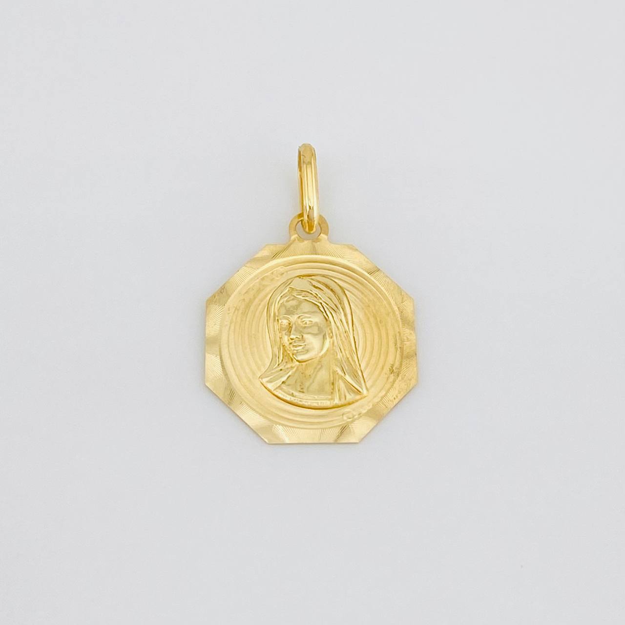 Dije Medalla Virgen Maria 1.05g / 1 in Oro Amarillo 18K