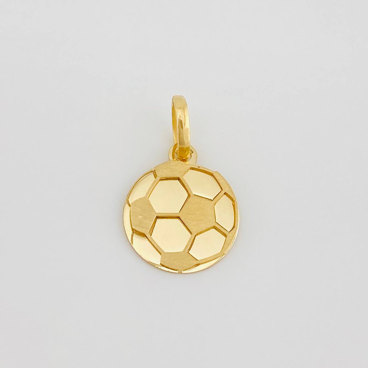 Dije Balon Futbol 1.4g / 3/4 in Oro Amarillo 18K
