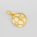 Dije Balon Futbol 1.4g / 3/4 in Oro Amarillo 18K