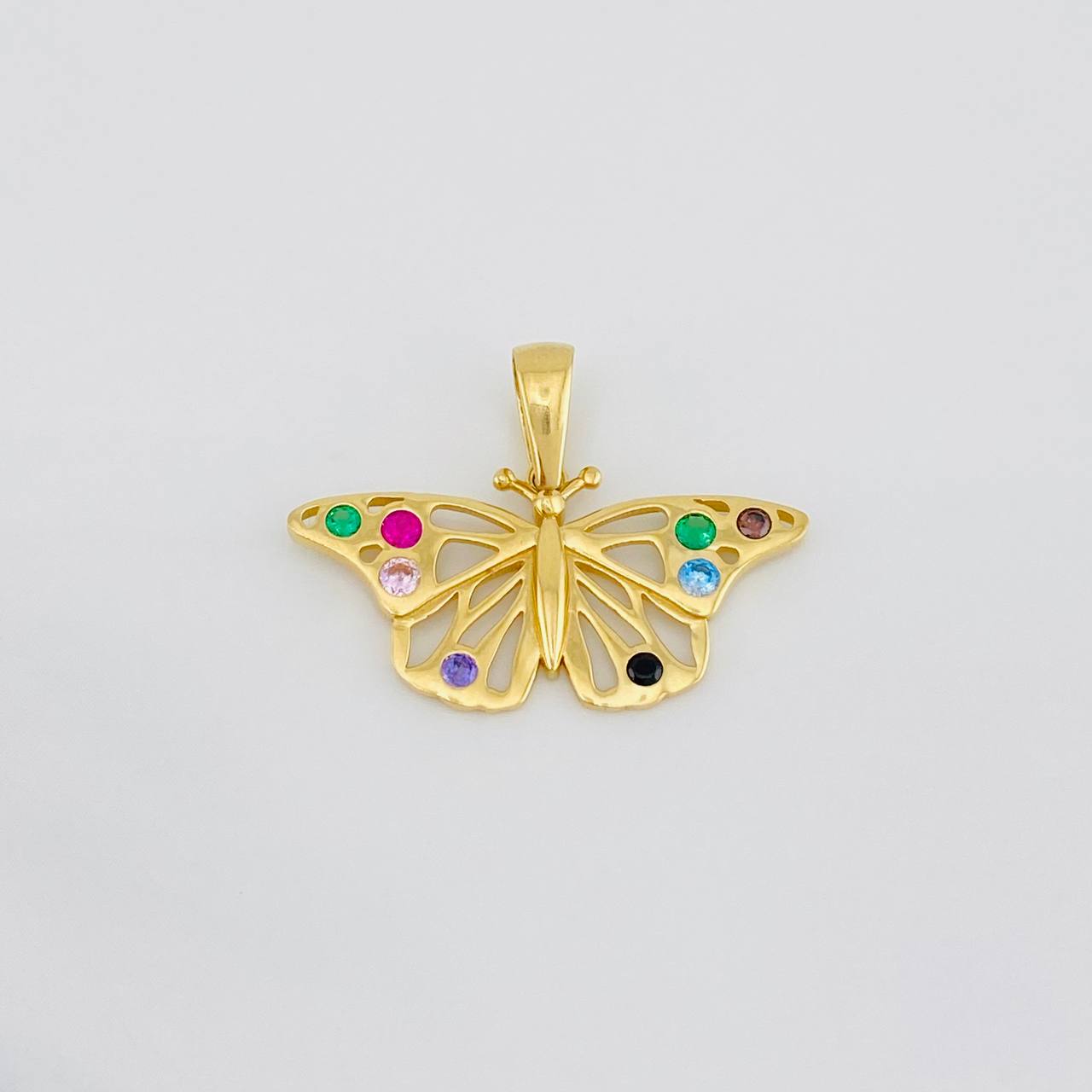 Dije Mariposa 1.9g / 3/4 in Oro Amarillo 18K