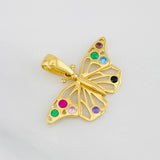 Dije Mariposa 1.9g / 3/4 in Oro Amarillo 18K