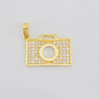 Dije Camara 1.4g / 1/2 in Oro Amarillo 18K