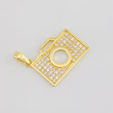 Dije Camara 1.4g / 1/2 in Oro Amarillo 18K