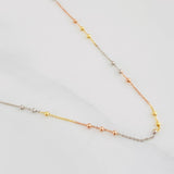 Classic Link Chain 1.9g / 20 in / 2mm Three Golds 18K