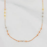 Classic Link Chain 1.9g / 20 in / 2mm Three Golds 18K