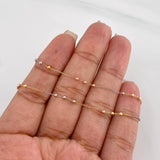 Cadena Aro Seguido 2g / 20 in / 2mm Tres Oros 18K