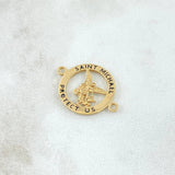 Charm San Miguel Arcangel In Hoop 1.65gr / 1.7cm / 18K Yellow Gold