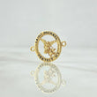 Charm San Miguel Arcangel In Hoop 1.65gr / 1.7cm / 18K Yellow Gold