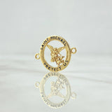 Charm San Miguel Arcangel In Hoop 1.65gr / 1.7cm / 18K Yellow Gold