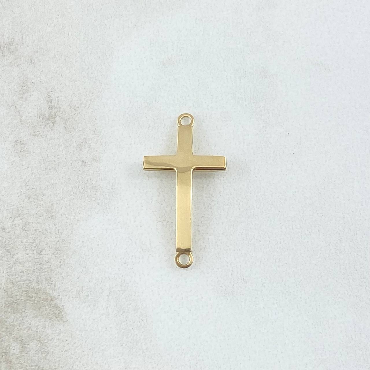 Herraje Cruz Curva 1.2gr / 1 in / Oro Amarillo 18K ©