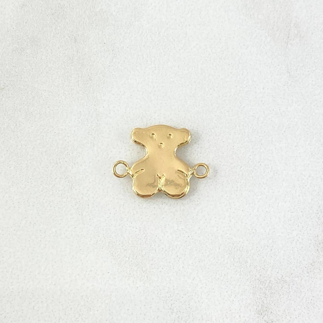 Herraje Oso TS 0.65gr / 1.5cm / Liso Oro Amarillo 18K ©
