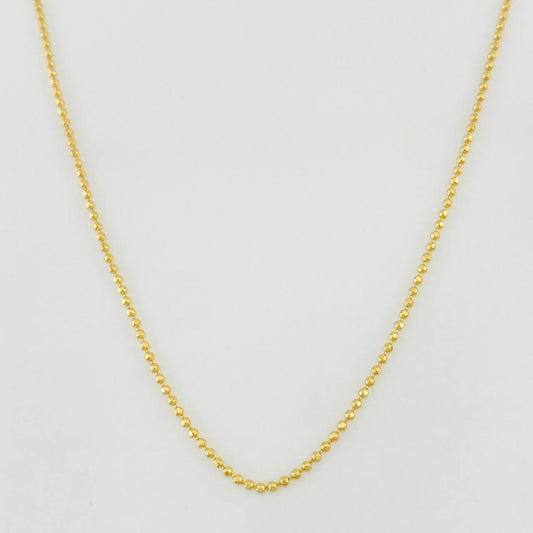 Military Chain 2g / 18 in / 0.9mm Yellow Gold 18K