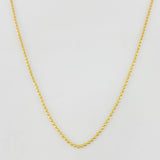 Military Chain 2g / 18 in / 0.9mm Yellow Gold 18K