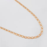 Flat Mariner Chain 4.25g / 24 in / 2.7mm Two-Tone White Rose Gold 18K