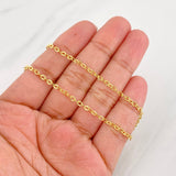 Cadena Aro Seguido Diamantada 1.85g / 22 in / 2.4mm Oro Amarillo 18K