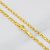 Flat Mariner Chain Volga 2.8g / 20 in / 2.7mm Yellow Gold 18K