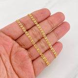 Flat Mariner Chain Volga 2.8g / 20 in / 2.7mm Yellow Gold 18K