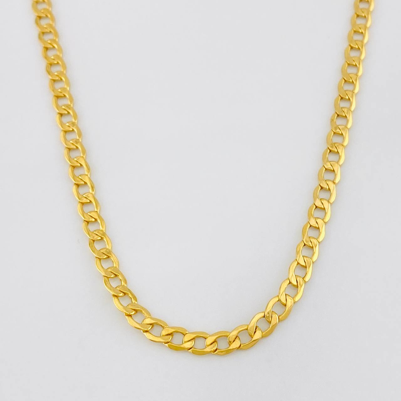 Cadena Cubana 6.05g / 24 in / 3.4mm Oro Amarillo 18K