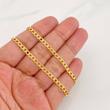 Cadena Cubana 6.05g / 24 in / 3.4mm Oro Amarillo 18K