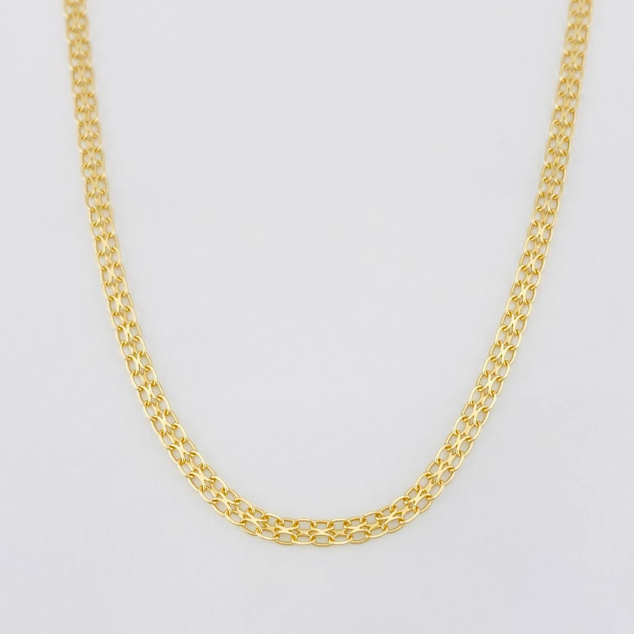 Cadena China 3.35g / 20 in / 2.2mm Oro Amarillo 18K