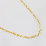 Cadena China 3.35g / 20 in / 2.2mm Oro Amarillo 18K