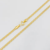 Cadena China 3.35g / 20 in / 2.2mm Oro Amarillo 18K