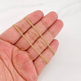 Cadena China 3.35g / 20 in / 2.2mm Oro Amarillo 18K