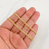 Cadena China 4.9g / 20 in / 3.2mm Oro Amarillo 18K