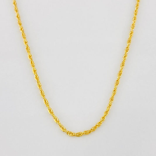 Cadena Lazo 0.9g / 20 in / 1.1mm Oro Amarillo 18K