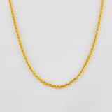 Rope Chain 1.65g / 20 in / 1.6mm Yellow Gold 18K