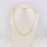 Cadena China 3.35g / 20 in / 2.2mm Oro Amarillo 18K