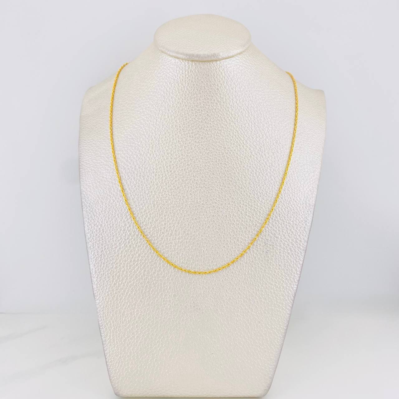 Cadena Lazo 0.9g / 18 in / 1.1mm Oro Amarillo 18K