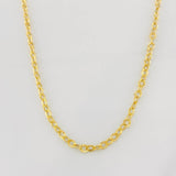 Classic Link Chain Diamond Cut 1.95g / 22 in / 2.4mm Yellow Gold 18K