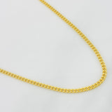 Cadena Cubana 4.15g / 24 in / 2.1mm Oro Amarillo 18K