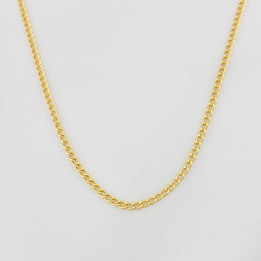 Cadena Cubana 2g / 18 in / 1.7mm Oro Amarillo 18K